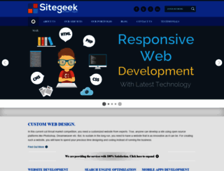 sitegeekinfotech.com screenshot