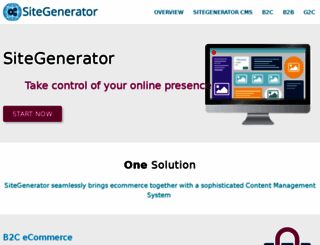 sitegenerator.com screenshot