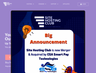 sitehostingclub.com screenshot