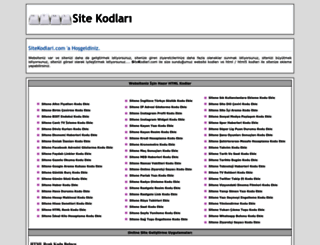 sitekodlari.com screenshot