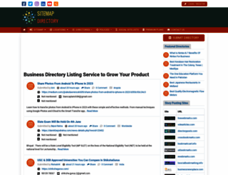 sitemapdirectory.com screenshot