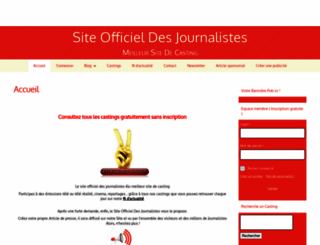 siteofficieldesjournalistes.com screenshot