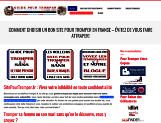 sitepourtromper.fr screenshot