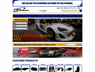 sites.andysautosport.com screenshot