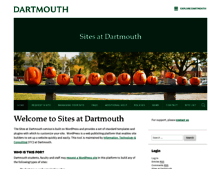 sites.dartmouth.edu screenshot