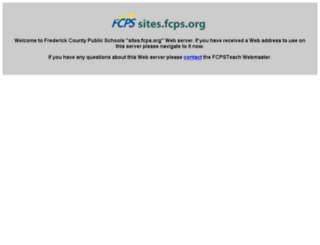 sites.fcps.org screenshot