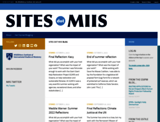 sites.miis.edu screenshot