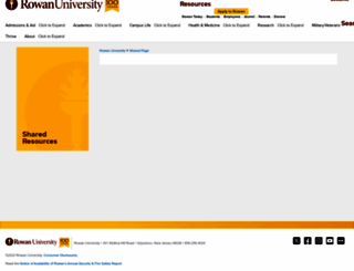 sites.rowan.edu screenshot