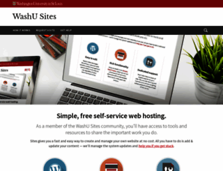 sites.wustl.edu screenshot