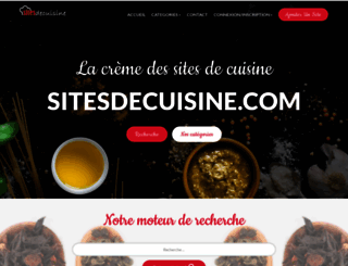sitesdecuisine.com screenshot