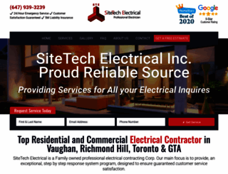 sitetechelectrical.com screenshot