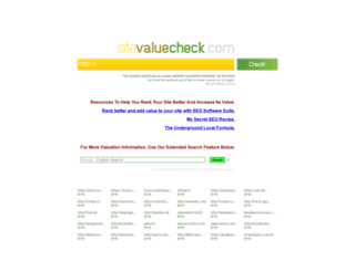 sitevaluecheck.com screenshot
