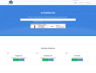 sitewert.de screenshot