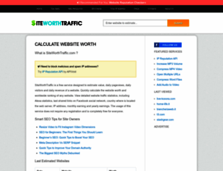 siteworthtraffic.com screenshot