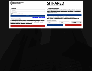 sitrared.educacion.gob.ar screenshot