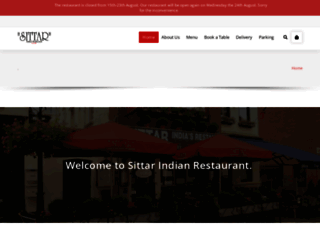 sittarindianrestaurant.com screenshot