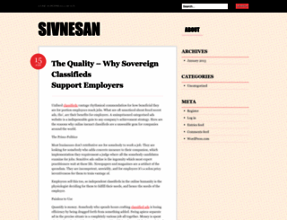 sivnesan.wordpress.com screenshot