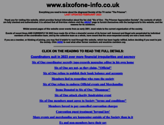 sixofone-info.co.uk screenshot