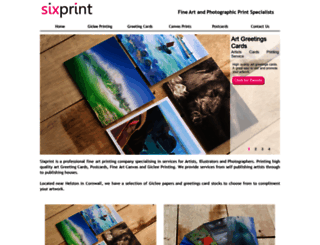 sixprint.co.uk screenshot