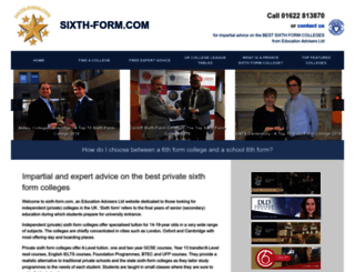 sixth-form.com screenshot