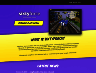 sixtyforce.com screenshot