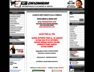 sizanzariera.com screenshot