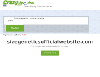 sizegeneticsofficialwebsite.com screenshot