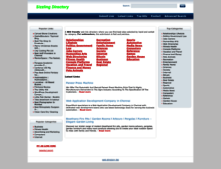sizzlingdirectory.com screenshot