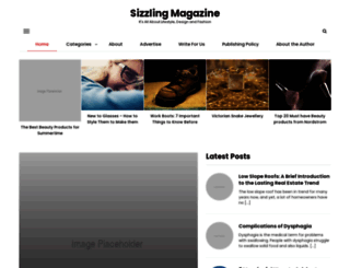 sizzlingmagazine.com screenshot