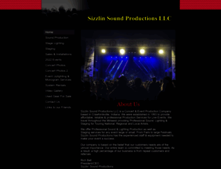 sizzlinsoundsproductions.com screenshot