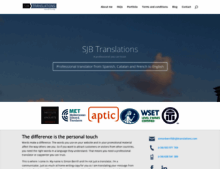sjbtranslations.com screenshot