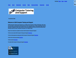 sjmcomputertutoringandsupport.com.au screenshot
