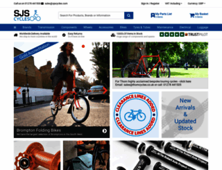 sjscycles.co.uk screenshot