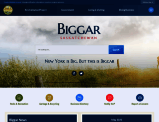 sk-biggar.civicplus.com screenshot