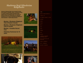 skaduweeridgebacks.com screenshot