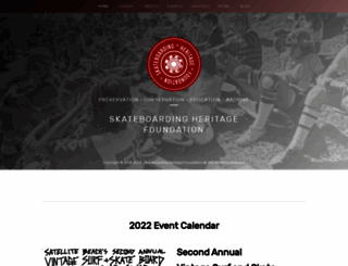 skateboardingheritage.org screenshot