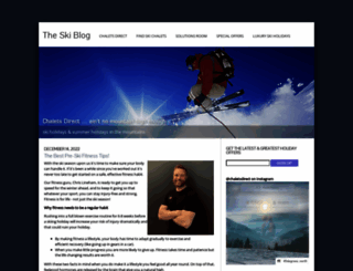 skiblog.chaletsdirect.com screenshot