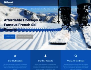 skiboundholidays.co.uk screenshot