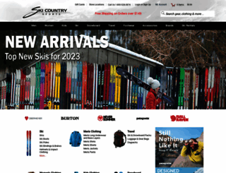 skicountrysports.com screenshot