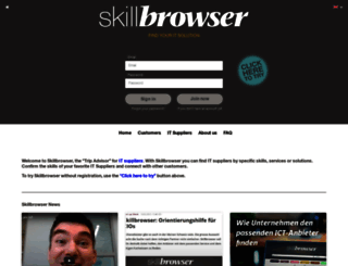skillbrowser.com screenshot