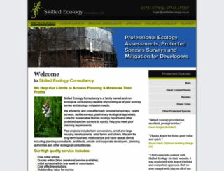 skilledecology.co.uk screenshot