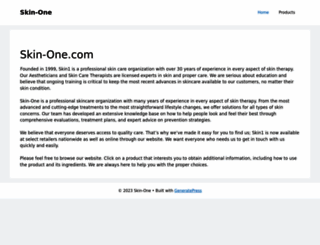skin-one.com screenshot