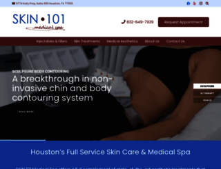 skin101houston.com screenshot