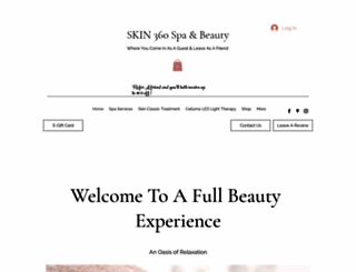 skin360spa.com screenshot