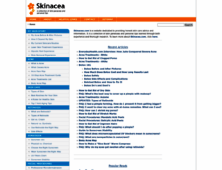 skinacea.com screenshot