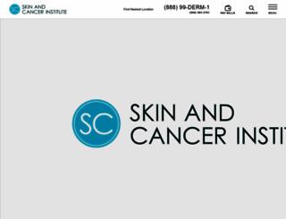 skinandcancerinstitute.com screenshot