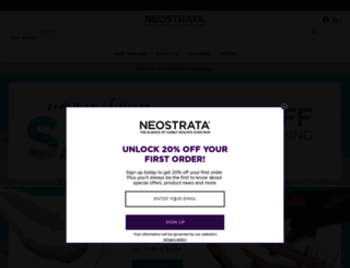 skincare.neostrata.com screenshot