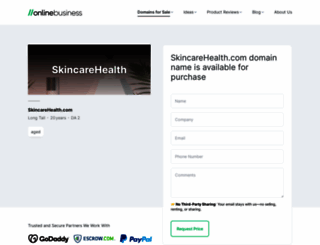skincarehealth.com screenshot