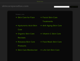 skincareparadise.com screenshot