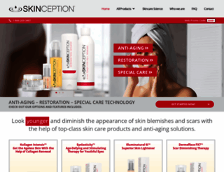 skinceptiondirect.com screenshot